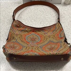 Fossil Multicolor Paisley Shoulder Bag